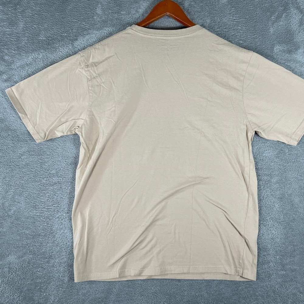 Bass Pro Shops Shirt Mens Large Tan‎ My Bass Smells Like Shirt Fishing Gorpcore - Picture 3 of 6